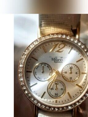 Milano Expressions gold-tone women's watch